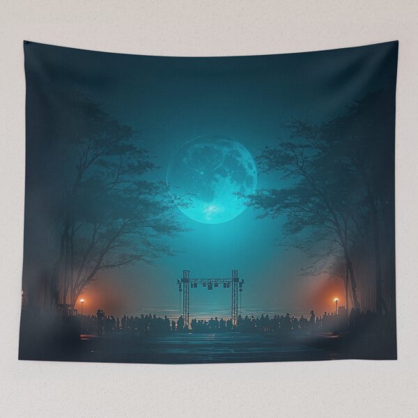 Item preview, Celestial Surge Over Forgotten Streets designed and sold by oanaunciuleanu.