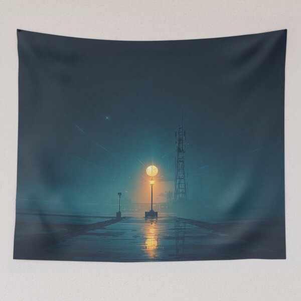 Item preview, Celestial Surge Over Forgotten Streets designed and sold by oanaunciuleanu.