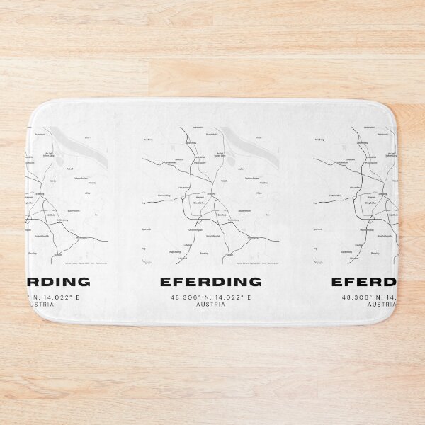Item preview, Eferding Map – Minimalist Austria Town Map Print designed and sold by RM-Journey.