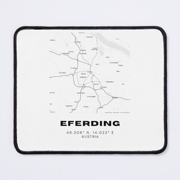 Item preview, Eferding Map – Minimalist Austria Town Map Print designed and sold by RM-Journey.