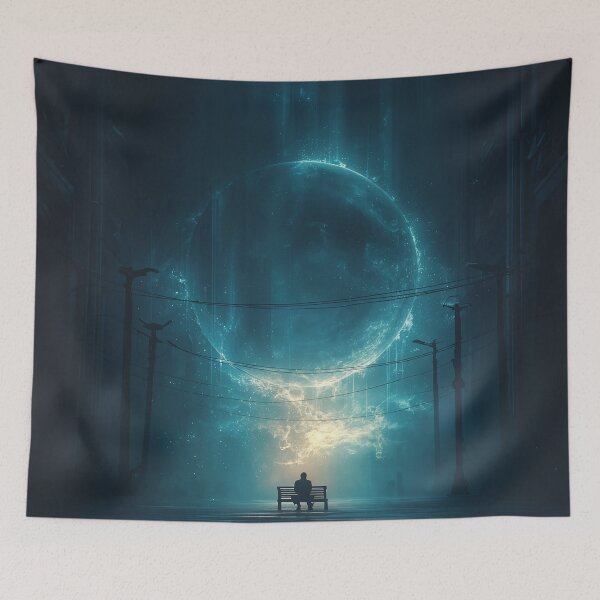 Item preview, Celestial Surge Over Forgotten Streets designed and sold by oanaunciuleanu.