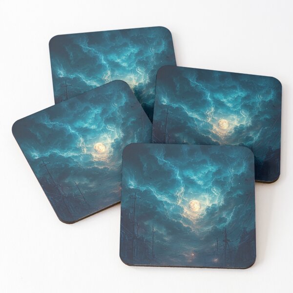 Item preview, Celestial Surge Over Forgotten Streets designed and sold by oanaunciuleanu.