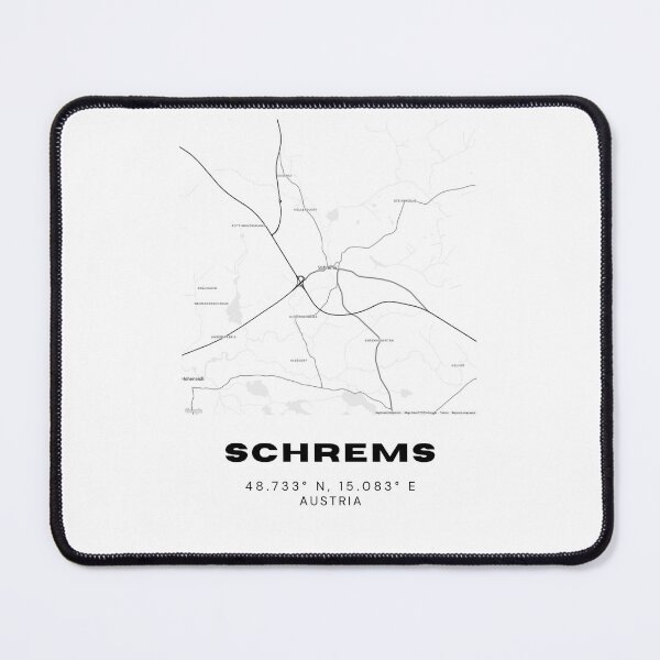 Item preview, Schrems Map – Lower Austria Minimalist Nature Town Map designed and sold by RM-Journey.