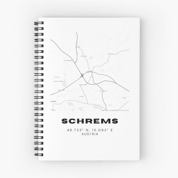 Item preview, Schrems Map – Lower Austria Minimalist Nature Town Map designed and sold by RM-Journey.