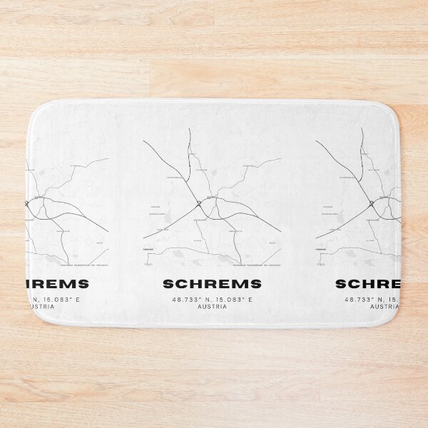 Item preview, Schrems Map – Lower Austria Minimalist Nature Town Map designed and sold by RM-Journey.