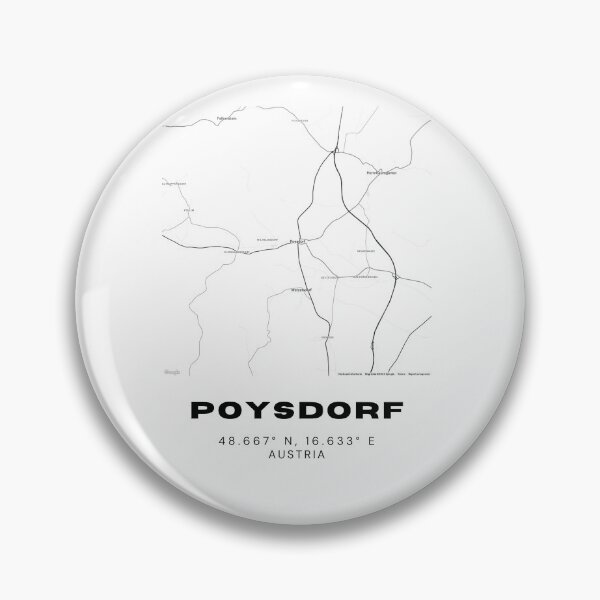 Item preview, Poysdorf Map – Austria’s Wine Town Minimalist Map Design designed and sold by RM-Journey.