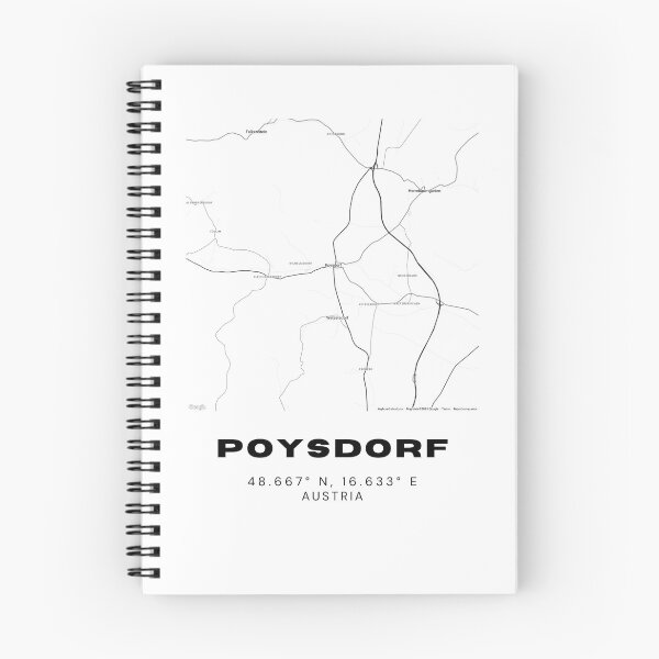 Item preview, Poysdorf Map – Austria’s Wine Town Minimalist Map Design designed and sold by RM-Journey.