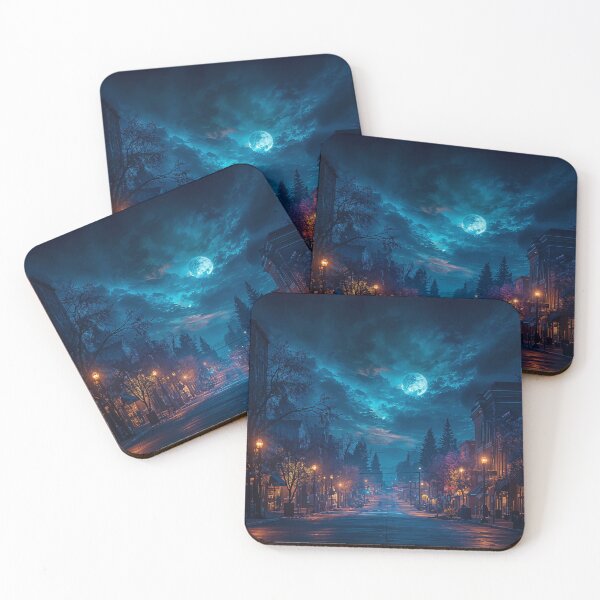 Item preview, Celestial Surge Over Forgotten Streets designed and sold by oanaunciuleanu.