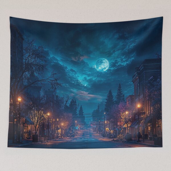 Item preview, Celestial Surge Over Forgotten Streets designed and sold by oanaunciuleanu.