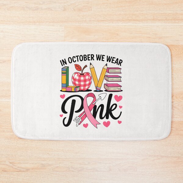 Item preview, LOVE Teacher Breast Cancer Awareness In October We Wear Pink designed and sold by facegm.
