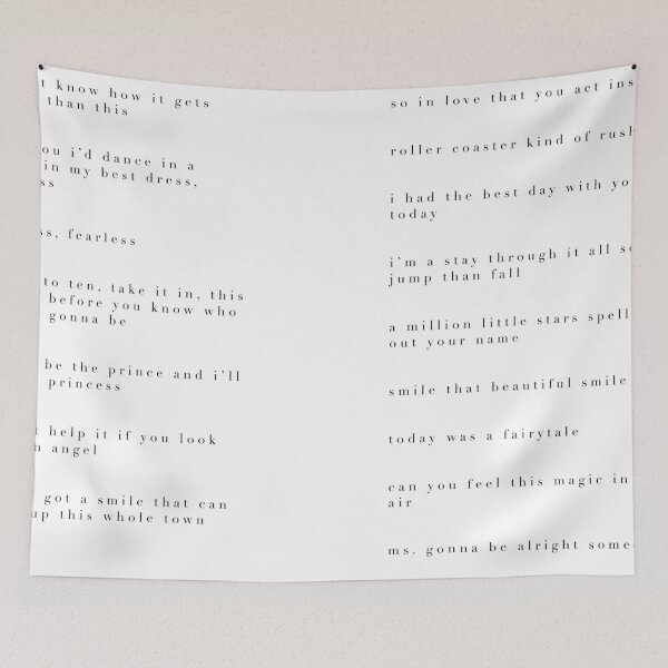 Item preview, Fearless lyrics designed and sold by samleigal.