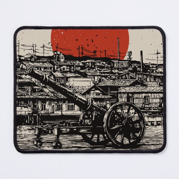 Item preview, Vintage Artillery Military Poster Dieselpunk Industrial War Art designed and sold by TuncGK.