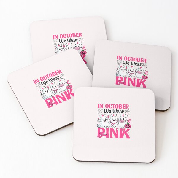 Item preview, October We Wear Pink Nurse Breast Cancer Awareness Halloween designed and sold by diyoor.
