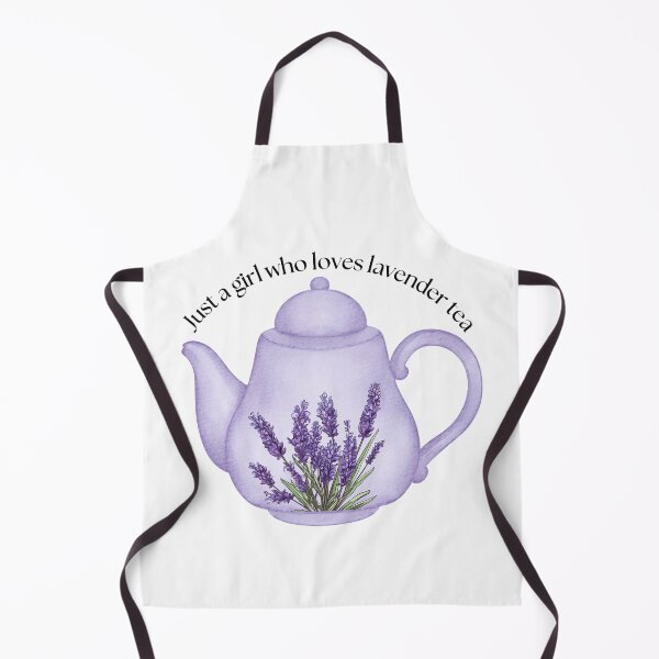 Item preview, Just a girl who loves lavender tea purple lilac floral teapot designed and sold by ClickATee Store .