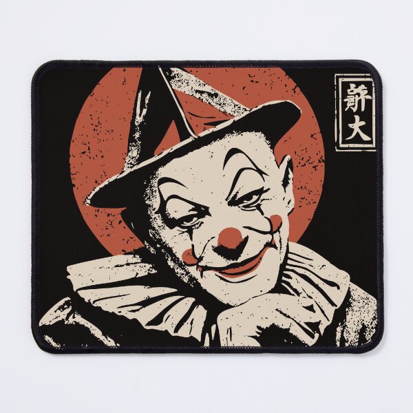 Item preview, Vintage Circus Clown Portrait Dark Carnival Surrealist Art designed and sold by TuncGK.