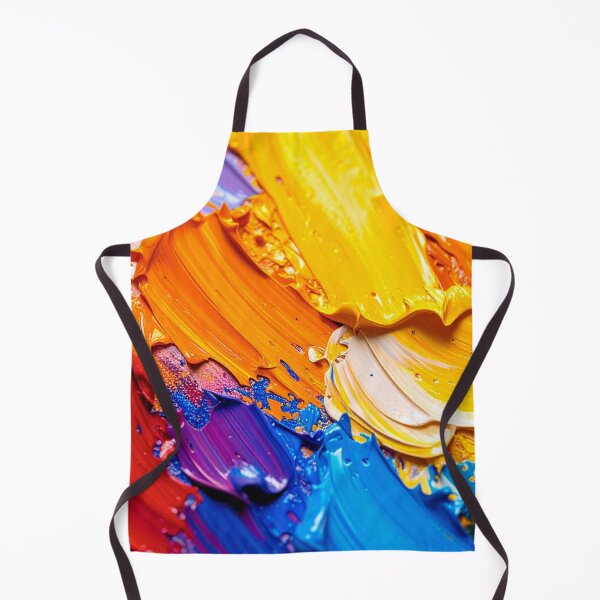 Item preview, Palette knife background, bright colors, orange, red, green, blue, yellow and white. designed and sold by PattaZone.