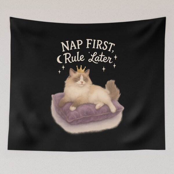 Item preview,  Nap First, Rule Later - Scottish Fold Cat Design Gift designed and sold by WhiskerlyGfx.