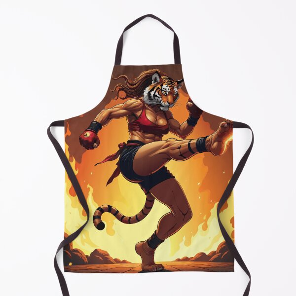 Item preview, Tiger Fighter Girl | Fierce Muay Thai Warrior designed and sold by NovaProArt.