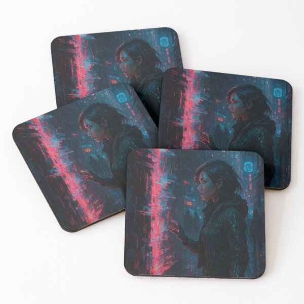 Item preview, Glitch in the Neon Night designed and sold by AbstractAnom.