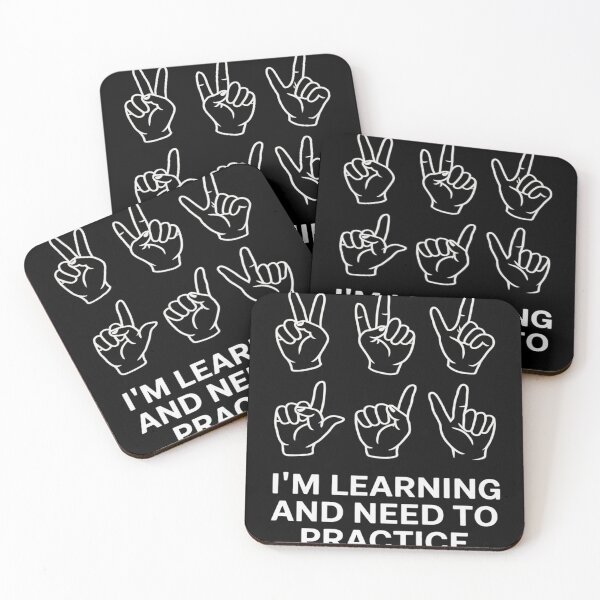 Item preview, I'm Learning And Need To Practice ASL Clothes Sign Language designed and sold by MAKOPOKOShop.