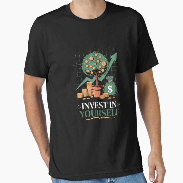 Item preview, Invest In Yourself Financial Growth Motivation designed and sold by Vibrantia.