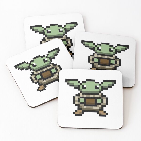 Item preview, Pixelated Grogu  designed and sold by xcmoli.