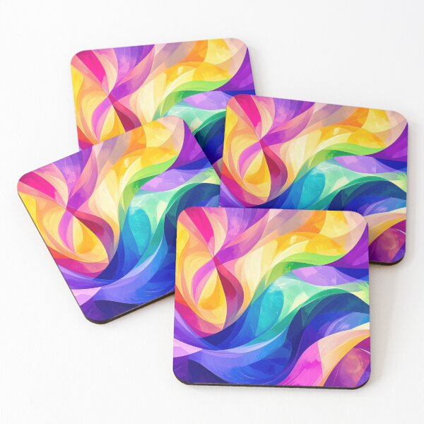 Item preview, Colorful background with rainbow wave pattern designed and sold by PattaZone.