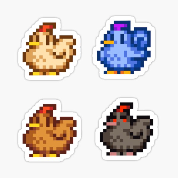Item preview, Stardew Valley Chickens designed and sold by keely-clarke.