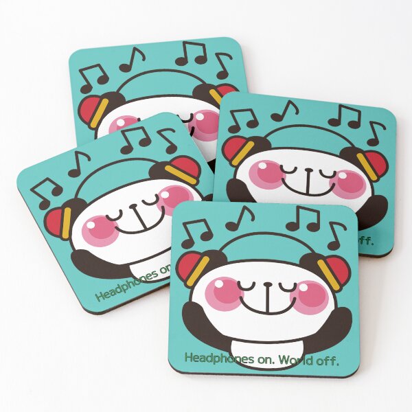 Item preview, Groovy Panda Vibes – Headphones On, World Off! designed and sold by Happy Doodle Club.