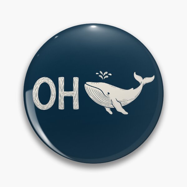 Item preview, Oh ballena, diseño de juego de palabras visual divertido designed and sold by Altered Pixels.