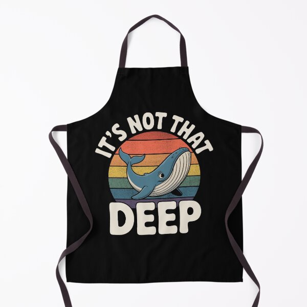 Item preview, It’s Not That Deep Gen Z Irony Whale Design designed and sold by Altered Pixels.