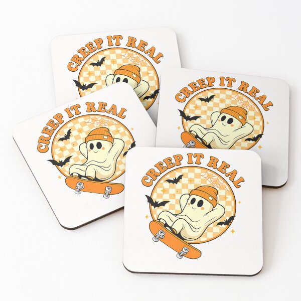 Item preview, Creep It Real Ghost Fall Season Vintage Retro Halloween designed and sold by TalalosART.