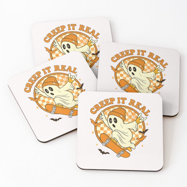 Item preview, Creep It Real Ghost Fall Season Vintage Retro Halloween designed and sold by TalalosART.