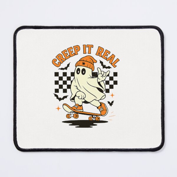 Item preview, Creep it Real Ghost Skateboard Halloween Skateboarding designed and sold by TalalosART.