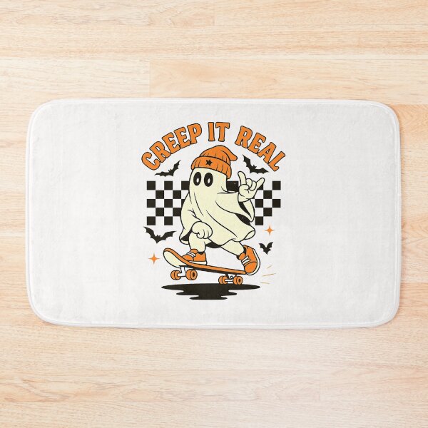 Item preview, Creep it Real Ghost Skateboard Halloween Skateboarding  designed and sold by TalalosART.