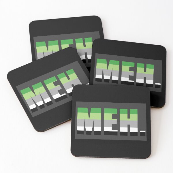 Item preview, "MEH" Aromantic Aro Queer Pride Flag Graphic designed and sold by BluOddities.