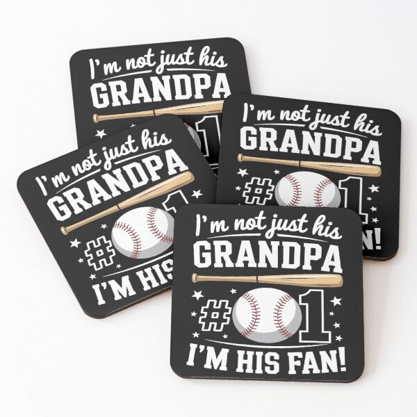 Item preview, I'm Not Just His Grandpa Im His #1 Fan Baseball Grandfather designed and sold by MAKOPOKOShop.