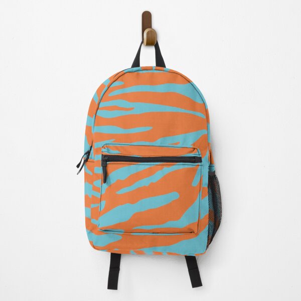 Item preview, Tiger Print - Pacific Coast Blue & Tart Orange designed and sold by Frohyou.