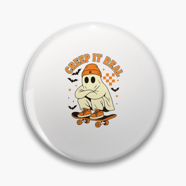 Item preview, Creep it Real Ghost Skateboard Halloween Skateboarding designed and sold by MOHITSALVI.