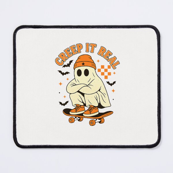 Item preview, Creep it Real Ghost Skateboard Halloween Skateboarding designed and sold by MOHITSALVI.