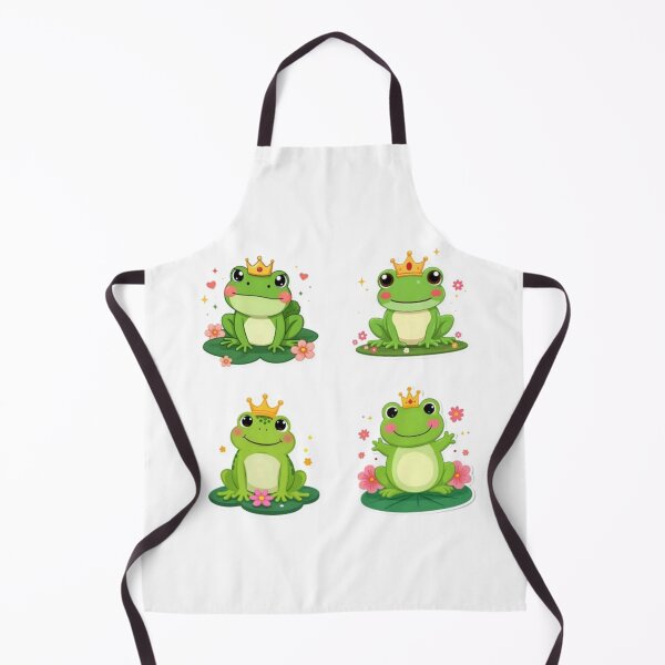 Item preview, Kawaii Frogs with Crown Sticker Pack - Cute Prince Frogs for Planners and Decoration designed and sold by Karina Creative Studio.