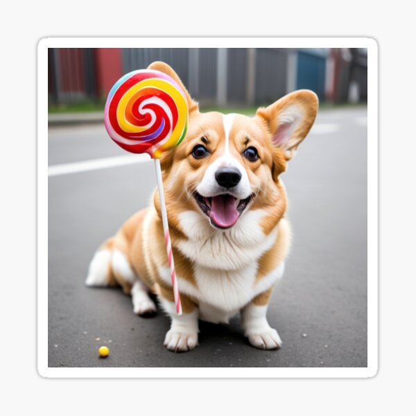Item preview, Corgi Loves Suckers designed and sold by vernonplatt.
