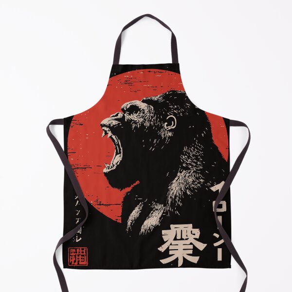 Item preview, Roaring Gorilla Japanese Art Primal Power Wildlife Poster designed and sold by TuncGK.