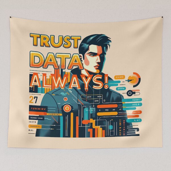 Item preview, Trust Data always, typography designed and sold by maxmaj.
