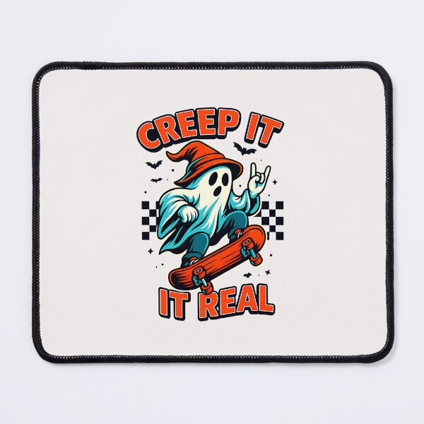Item preview, Halloween Creep It Real Ghost Boy Fall Season Skateboarding designed and sold by MOHITSALVI.