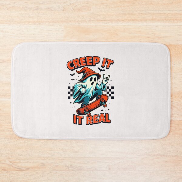 Item preview, Halloween Creep It Real Ghost Boy Fall Season Skateboarding designed and sold by MOHITSALVI.