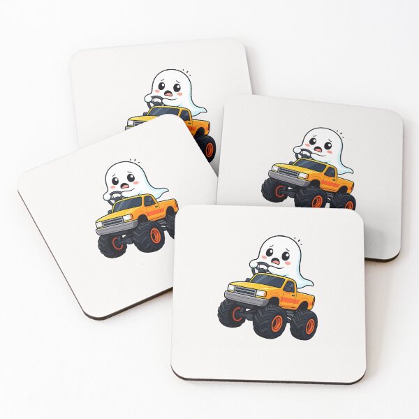 Item preview, Halloween Monster Truck With Ghost  designed and sold by MOHITSALVI.