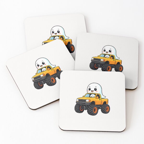 Item preview, Halloween Monster Truck With Ghost  designed and sold by MOHITSALVI.