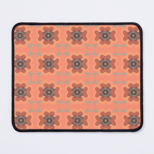 Item preview, Terracotta tile inspired flower pattern designed and sold by Neeshki.