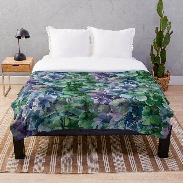 Item preview, Hydrangea Garden - Green/Purple designed and sold by Catherine Wallace Art.